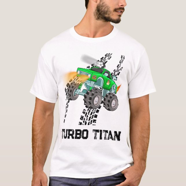 Turbo Titan Monster Truck T-Shirt (Vorderseite)