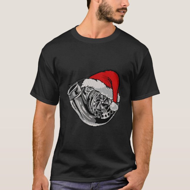Turbo Ugly Weihnachtswagen Enthusiast Racing Drift T-Shirt (Vorderseite)