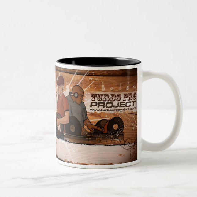 Turboprokonzert-Plakat-Tasse Zweifarbige Tasse (Rechts)