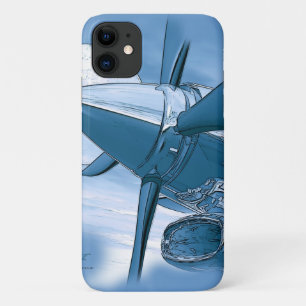Turboprop-Flugzeuge im Vintagen Stil Art Case-Mate iPhone Hülle