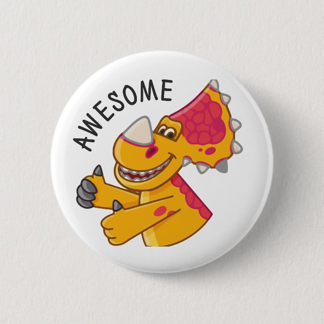 Turbozaurs Button (Vorderseite)