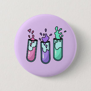 Turbulente Prüfröhren Button