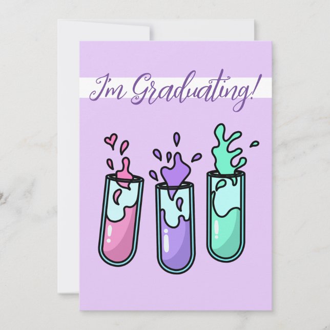 Turbulente Prüfröhren Einladung (Vorderseite)