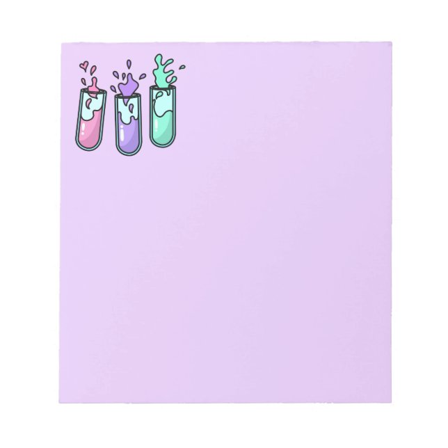 Turbulente Prüfröhren Notizblock (Vorderseite)