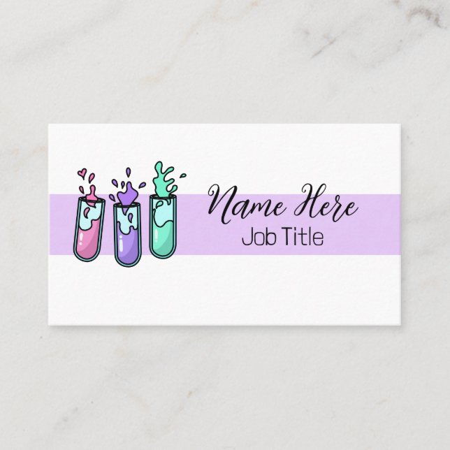 Turbulente Prüfröhren Visitenkarte (Vorderseite)