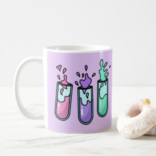 Turbulente Reagenzgläser Kaffeetasse