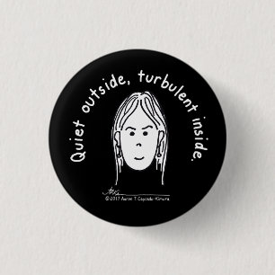 Turbulenter kleiner schwarzer Knopf Button