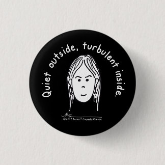 Turbulenter kleiner schwarzer Knopf Button