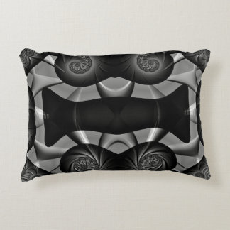 ~TURBULENZ Black Silber ~ Fractal Design ~ Dekokissen