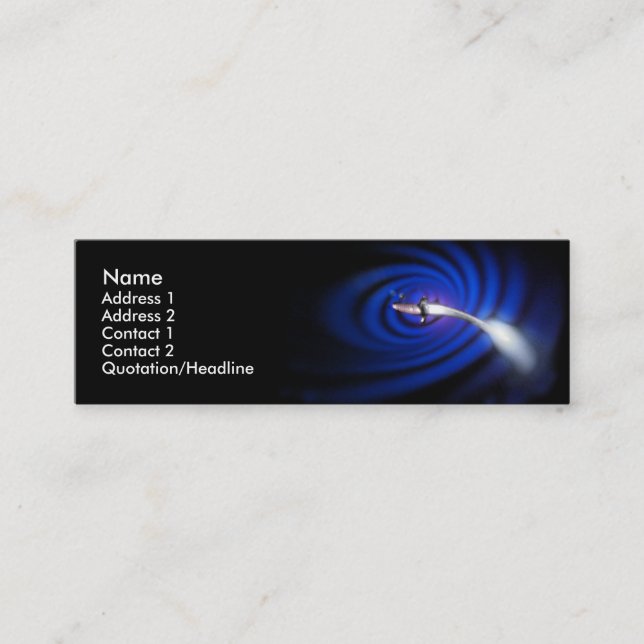 Turbulenz-Visitenkarte Mini Visitenkarte (Vorderseite)