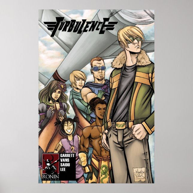 Turbulenzdeckung Poster (Vorne)