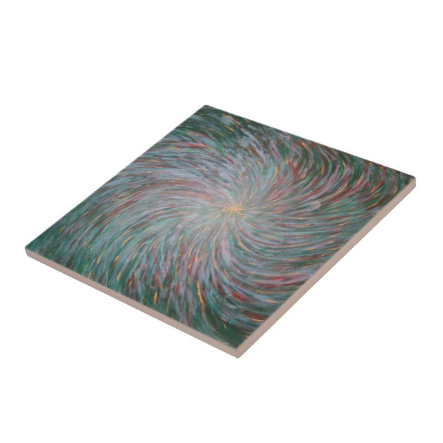 Turbulenzwandgemälde Fliese (Seite)