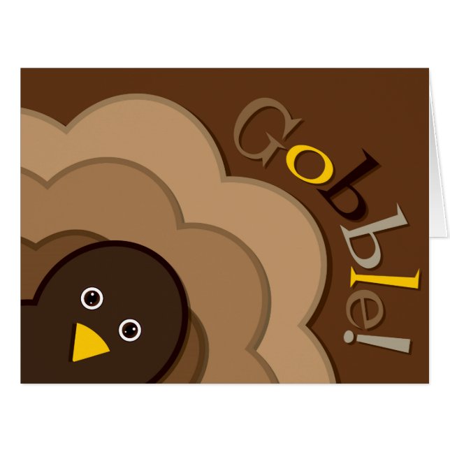 Turc caché de Thanksgiving (Devant horizontal)