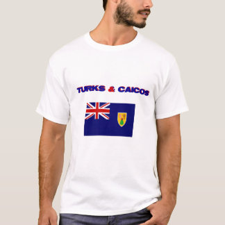Turcs et T-shirt de drapeau de la Caïques