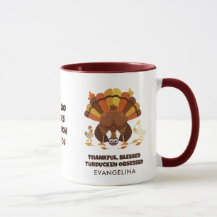TURDUCKEN BESSSEN Lustiger Erntedankfest-Tag Tasse