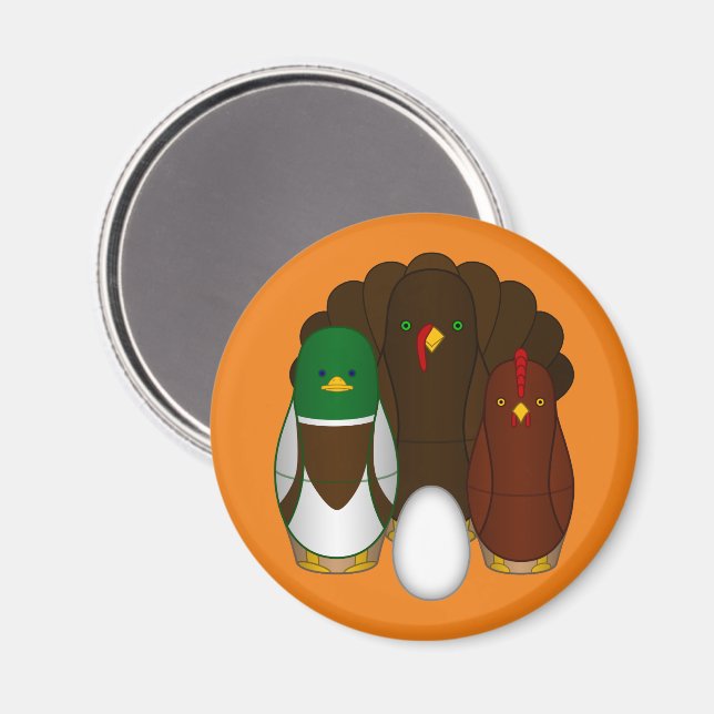 Turducken Magnet (Vorderseite/Rückseite)
