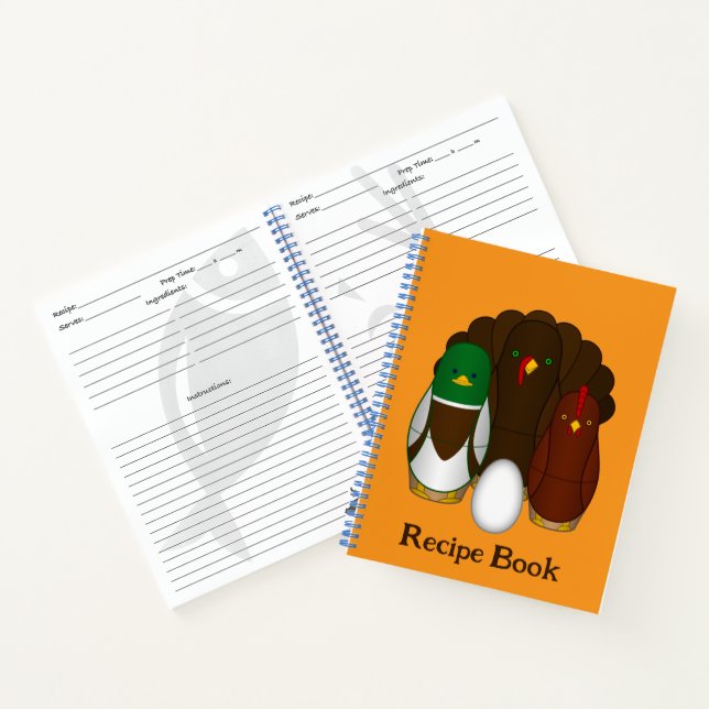 Turducken - Rezept Notizbuch (Innenseite)