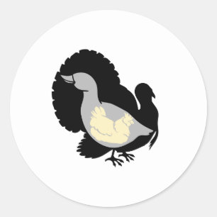 Turducken Runder Aufkleber