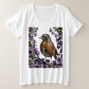 Turdus migratorius Et violet du Wisconsin Viola