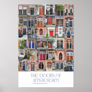 Türen des Amsterdamer Poster