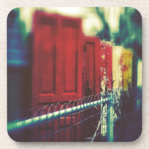 Türen des Datenschutzzauns Untersetzer