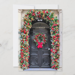Türen Londons: Eine festliche Weihnachtskarte Feiertagskarte