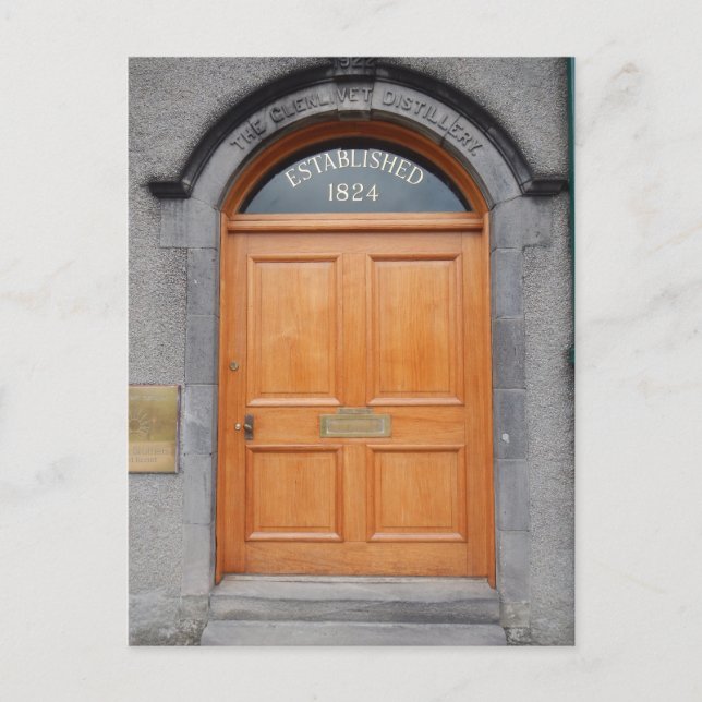 Türen Schottlands - Die Glenlivet-Brennerei Postkarte (Vorderseite)