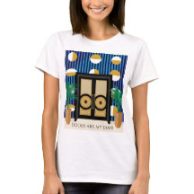 Türen sind mein Ding | Color Block Art Deco T-Shir
