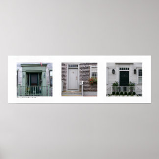 Türen von Nantucket, Massachusetts Triptych Poster