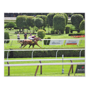 Turf-Rennen in Saratoga Fotodruck