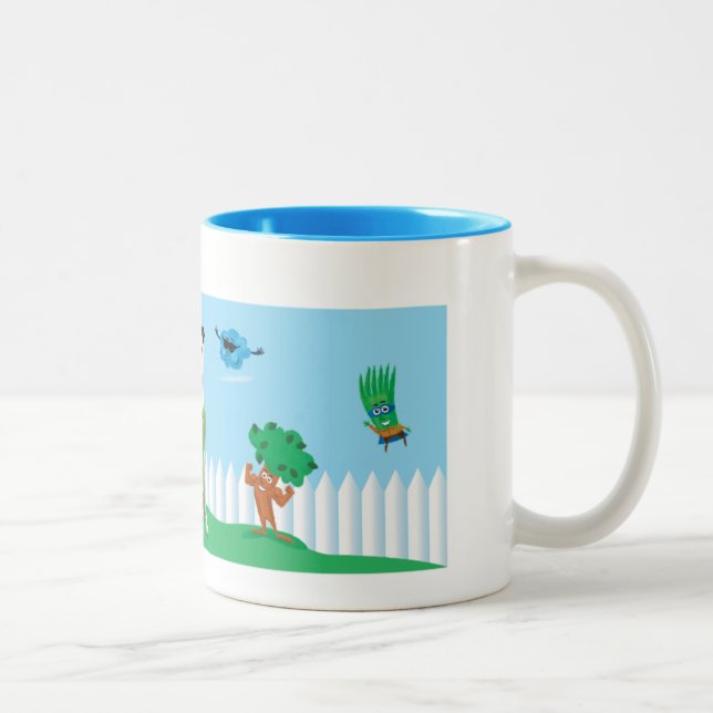 TurfMutt Power-Tasse im Freien Zweifarbige Tasse (Rechts)