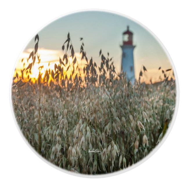 Türgriff, Foto eines Scheinwerfers in Feldern Keramikknauf (Vorderseite)