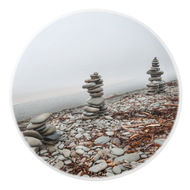 Türgriff, inukshukphoto keramikknauf (Vorderseite)