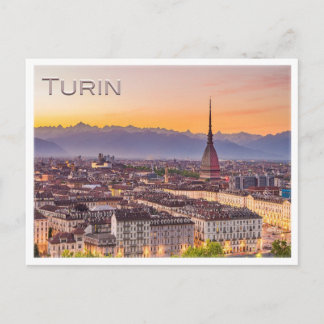 TURIN bei Sonnenuntergang - Postkarte