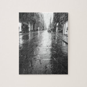 Turin Italien, Wet Street Abend