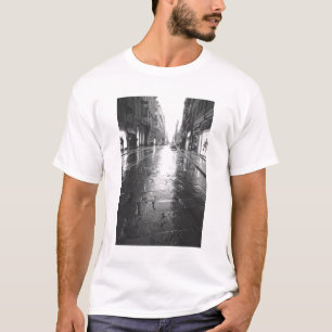Turin Italien, Wet Street Abend T-Shirt
