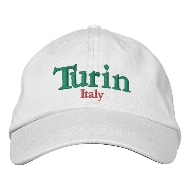 Turin Italy City Pride Bestickte Baseballkappe (Vorderseite)