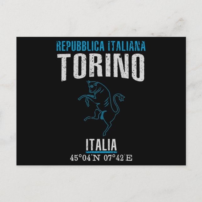 Turin Postkarte (Vorderseite)