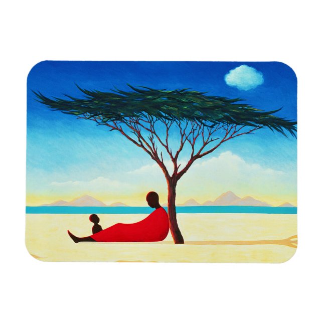 Turkana Nachmittag 1994 Magnet (Horizontal)