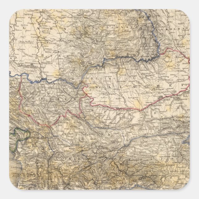 Türkei 7 quadratischer aufkleber (Vorderseite)