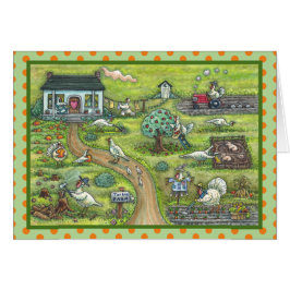TÜRKEI-BETRIEB, LAND ERNTEDANK GREETING CARD B
