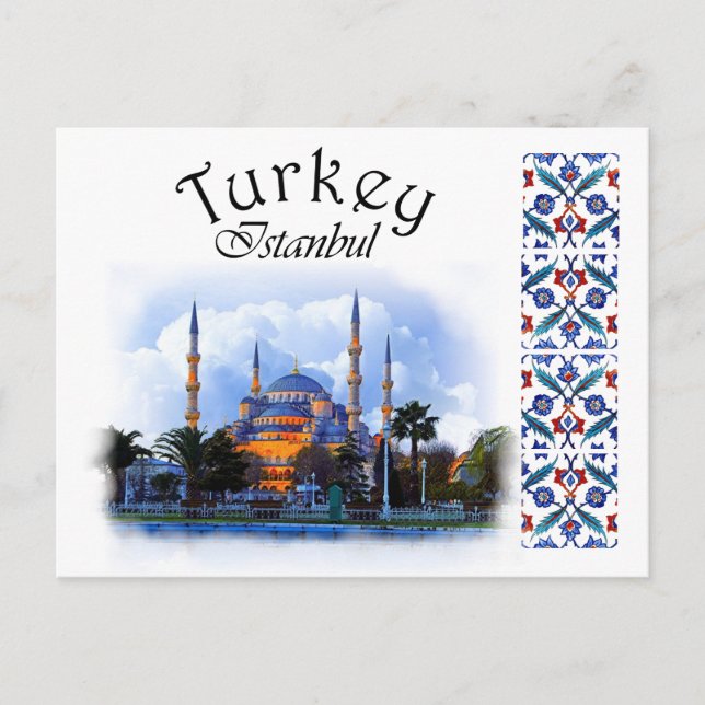 Türkei - Blaue Moschee Postkarte (Vorderseite)