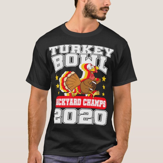 Türkei Bowl 2020 Erntedank Fußball Funny Geschenk T-Shirt (Vorderseite)