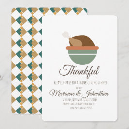 Türkei Bowl Dankbares Erntedank Dinner Family Einladung