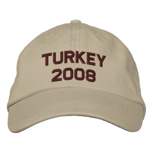 Türkei-Bowl Wandel zum laufenden Jahr Bestickte Baseballkappe