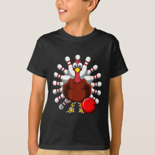 Türkei Bowling Spieler Bowlers Fall Vibes Thanksgi T-Shirt