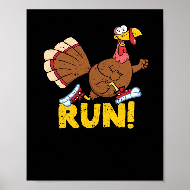 Türkei, die einen Niedlichen Erntedank-Run für Kos Poster (Vorne)