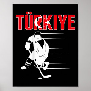 Türkei Eishockey-Liebhaber Jersey - Türkisches Hoc Poster