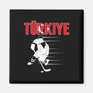 Türkei Eishockey-Liebhaber Trikot - Türkisches Hoc Magnet