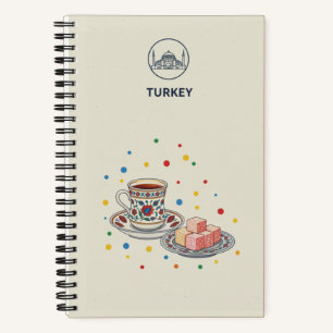 Türkei-Erbe & Türkischer Kaffee-Fotoarchiv Notizbuch